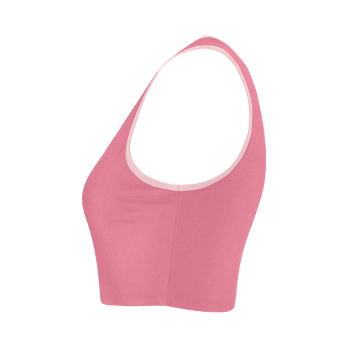 Bubblegum Color Accent Women's Crop Top (Model T42)