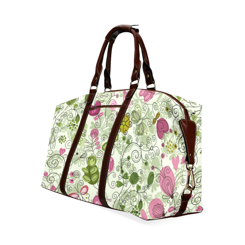 doodle flowers Classic Travel Bag (Model 1643)