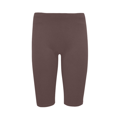 Deep Mahogany Color Accent Hestia Cropped Leggings (Model L03)