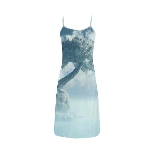 Frozen Tree at the lake Alcestis Slip Dress (Model D05)