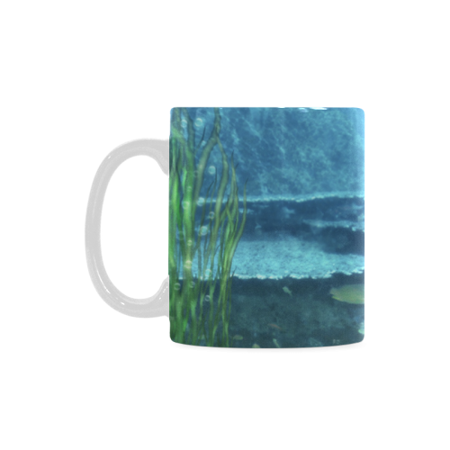 A proud dolphin swims in the ocean White Mug(11OZ)