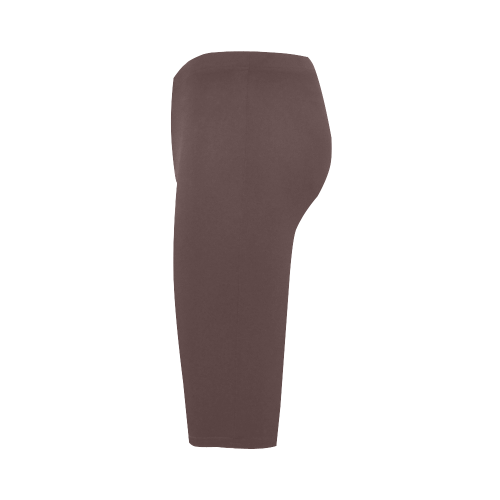 Deep Mahogany Color Accent Hestia Cropped Leggings (Model L03)