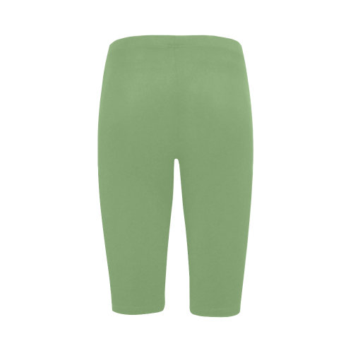 Green Tea Color Accent Hestia Cropped Leggings (Model L03)