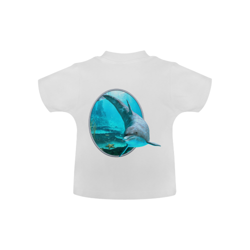 A proud dolphin swims in the ocean Baby Classic T-Shirt (Model T30)