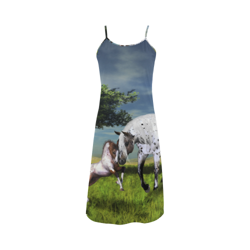 Horses Love Forever Alcestis Slip Dress (Model D05)
