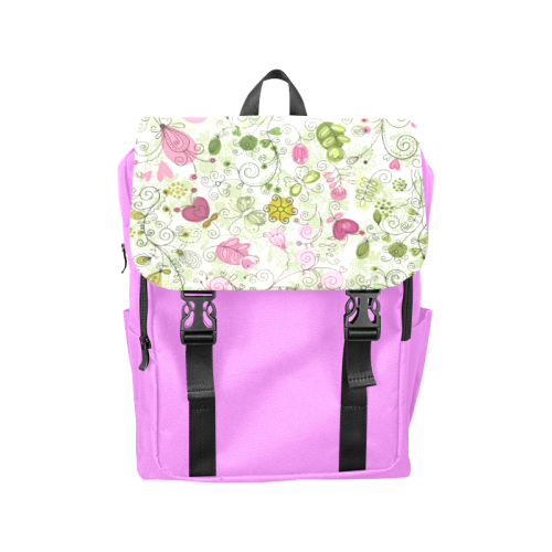 doodle flowers Casual Shoulders Backpack (Model 1623)