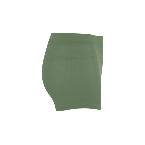 Vineyard Green Color Accent Briseis Skinny Shorts (Model L04)