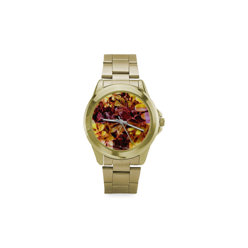 Foliage Patchwork #11 - Jera Nour Vegas Gold Custom Gilt Watch(Model 101)