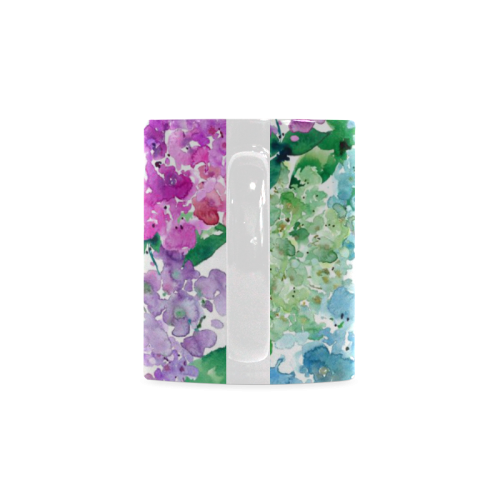 Watercolor Hydrangea White Mug(11OZ)