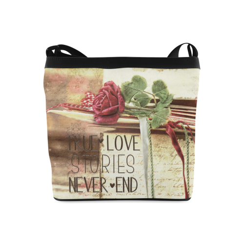 True love stories never end with vintage red rose