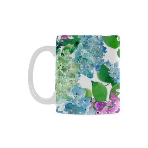 Watercolor Hydrangea White Mug(11OZ)