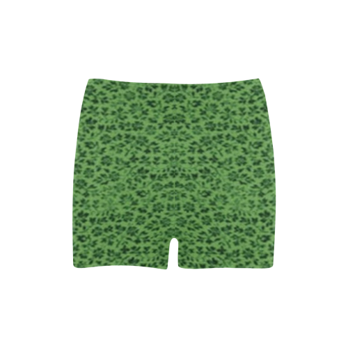 Vintage Flowers Ivy Green Briseis Skinny Shorts (Model L04)