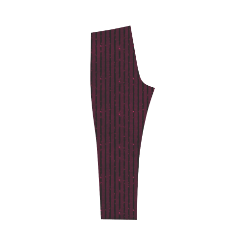 Anemone Glitter Stripe Capri Legging (Model L02)