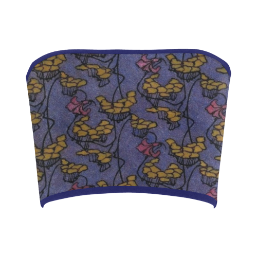 Art Nouveau Floral Bandeau Top