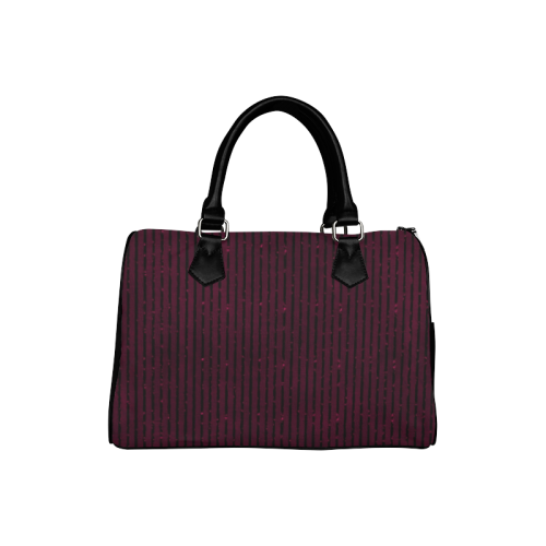 Anemone Glitter Stripe Boston Handbag (Model 1621)