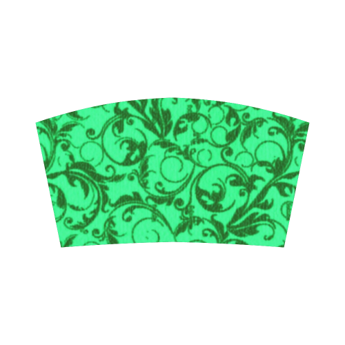 Vintage Swirls Green Bandeau Top