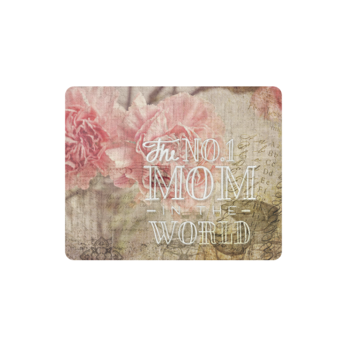 Vintage carnations for the best mom Rectangle Mousepad