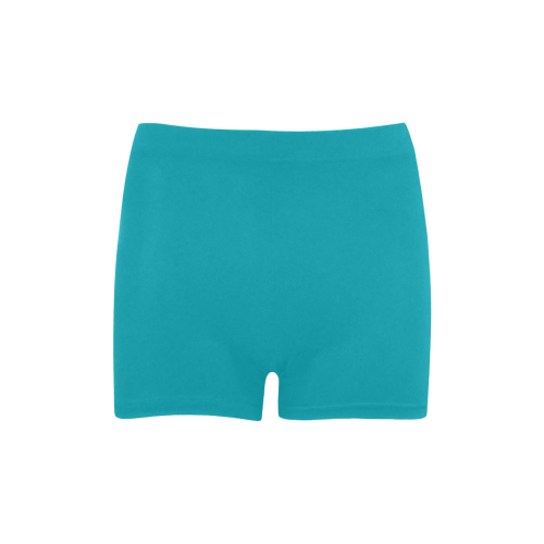 Peacock Blue Color Accent Briseis Skinny Shorts (Model L04)