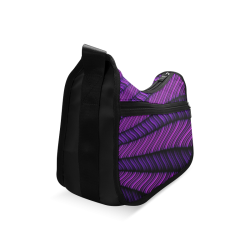 Purple Chevrons Burst Crossbody Bags (Model 1616)