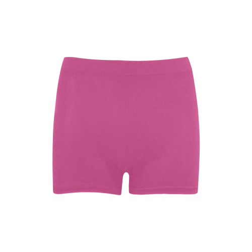 Raspberry Rose Color Accent Briseis Skinny Shorts (Model L04)