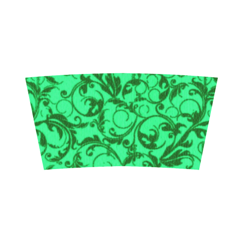 Vintage Swirls Green Bandeau Top