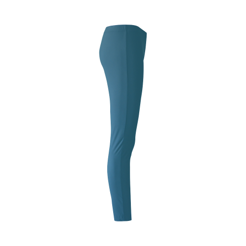 Blue Coral Color Accent Cassandra Women's Leggings (Model L01)