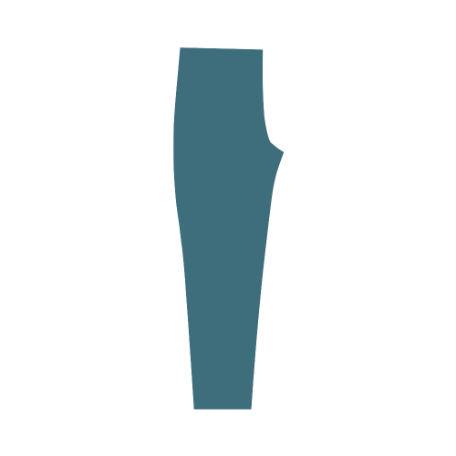 Blue Coral Color Accent Capri Legging (Model L02)
