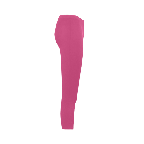 Magenta Color Accent Capri Legging (Model L02)