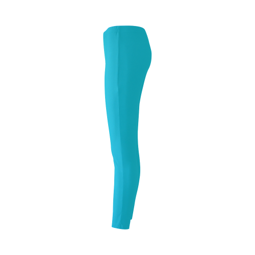 Scuba Blue Color Accent Cassandra Women's Leggings (Model L01)