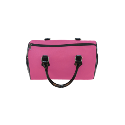 Magenta Color Accent Boston Handbag (Model 1621)