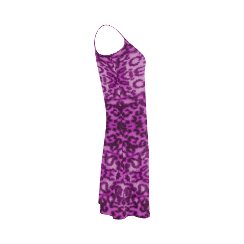 Lion In Purple Alcestis Slip Dress (Model D05)