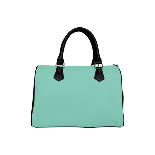 Lucite Green Color Accent Boston Handbag (Model 1621)