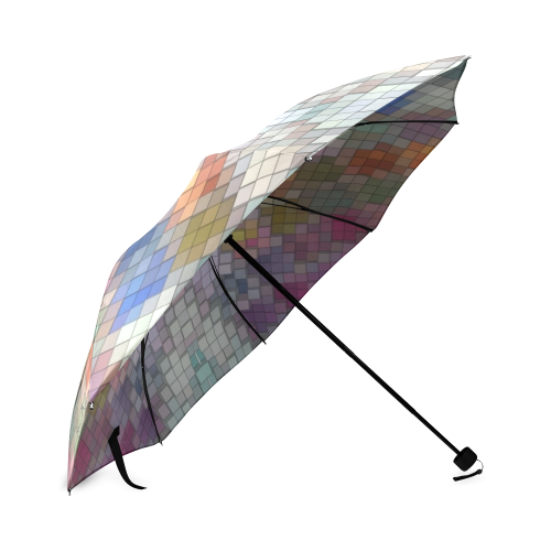 Pattern Block by Nico Bielow Foldable Umbrella (Model U01)