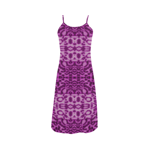 Lion In Purple Alcestis Slip Dress (Model D05)