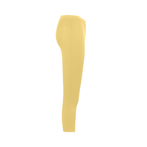 Lemon Drop Color Accent Capri Legging (Model L02)