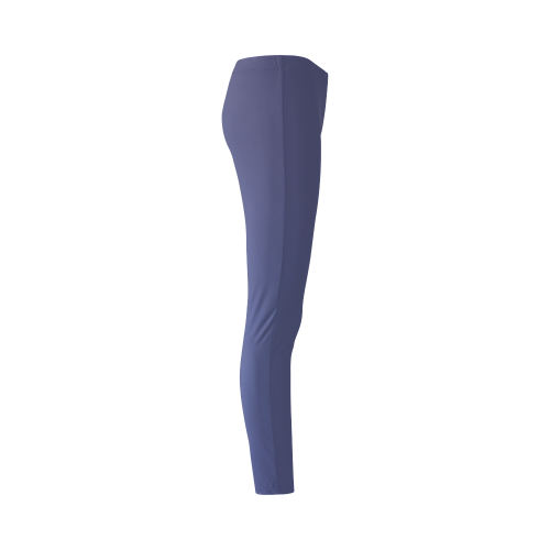 Deep Cobalt Color Accent Cassandra Women's Leggings (Model L01)