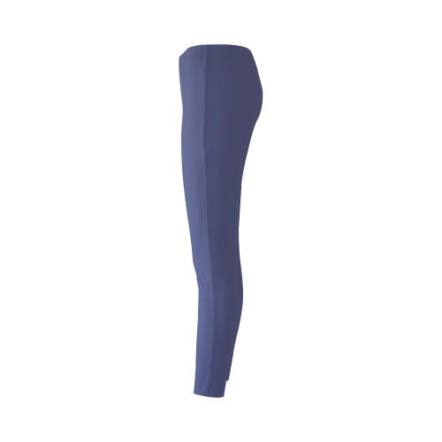 Deep Cobalt Color Accent Cassandra Women's Leggings (Model L01)