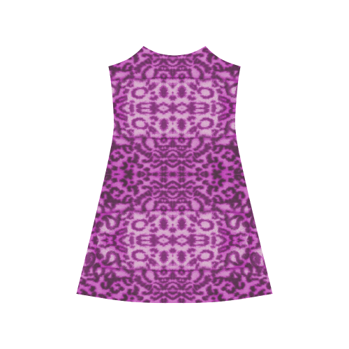 Lion In Purple Alcestis Slip Dress (Model D05)