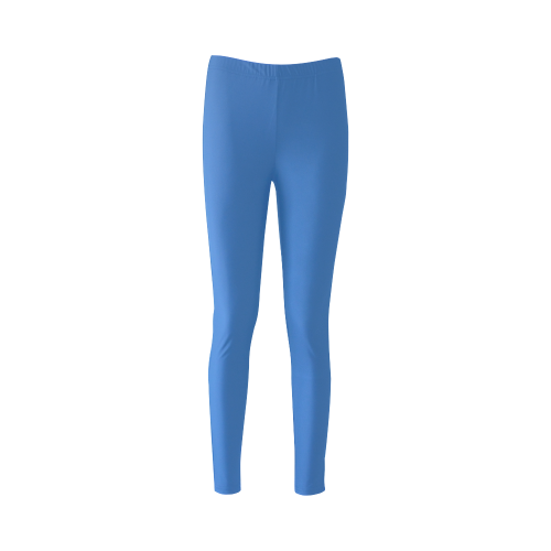 Palace Blue Color Accent Cassandra Women's Leggings (Model L01)