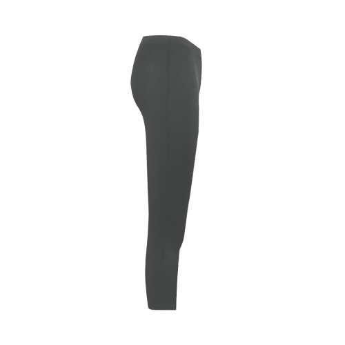 Pirate Black Color Accent Capri Legging (Model L02)