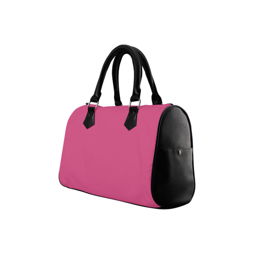 Magenta Color Accent Boston Handbag (Model 1621)