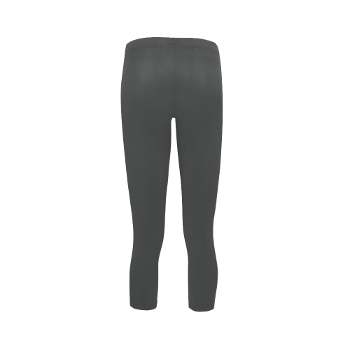 Pirate Black Color Accent Capri Legging (Model L02)