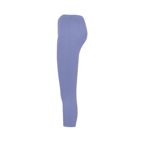 Deep Periwinkle Color Accent Capri Legging (Model L02)