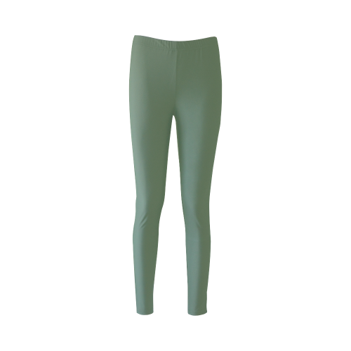 Vineyard Green Color Accent Cassandra Women's Leggings (Model L01)