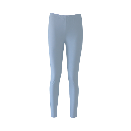 Dusty Blue Color Accent Cassandra Women's Leggings (Model L01)