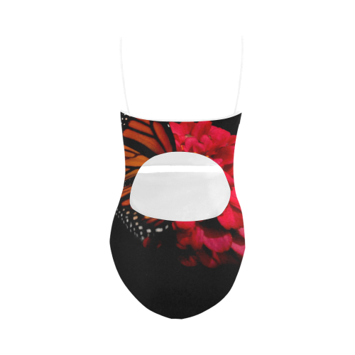 BUTTERFLY W/WHITE STRAPS Strap Swimsuit ( Model S05)