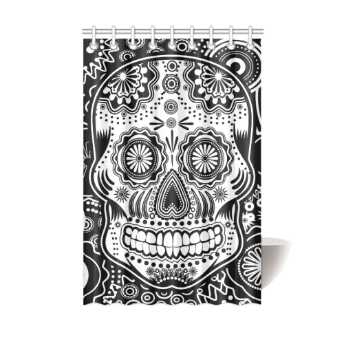 sugar skull Shower Curtain 48"x72"