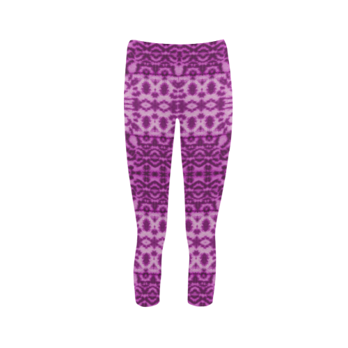 Lion In Purple Capri Legging (Model L02)