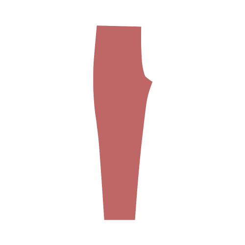 Cranberry Color Accent Capri Legging (Model L02)