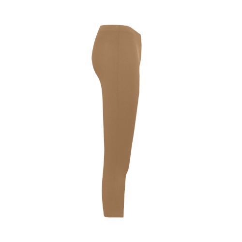 Brown Sugar Color Accent Capri Legging (Model L02)